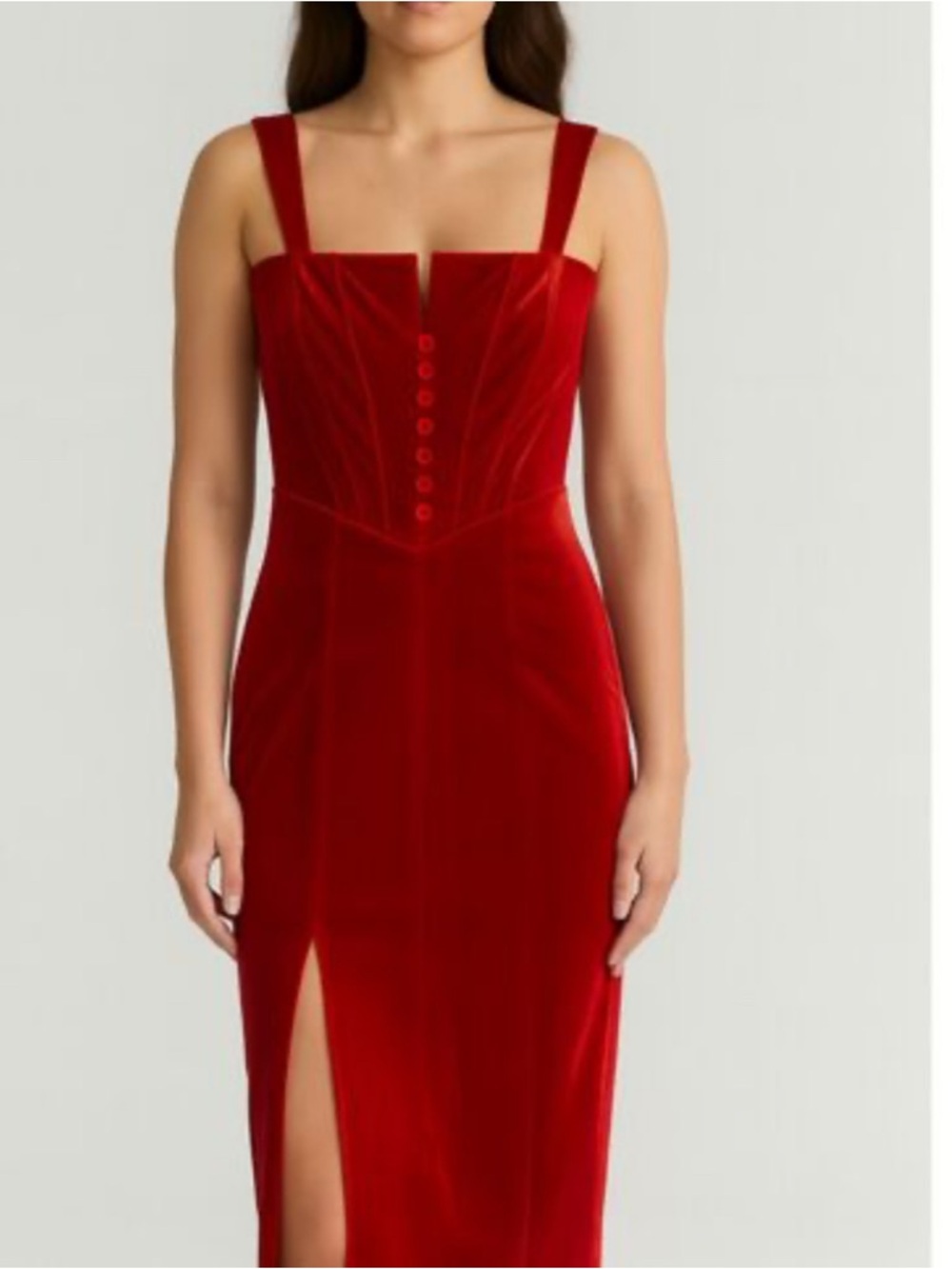 Aderlina xl red velvet Redition dress